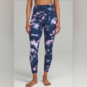 Lululemon Align High-Rise Pant 25" Circulate Tie Dye Mineral Blue Multi